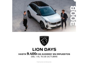 No te pierdas los Lion Days en Tumasa Huesca y Monzón. Apúntate ya en tumasa.com y ahórrate los impuestos en la compra de tu Peugeot nuevo y seminuevo